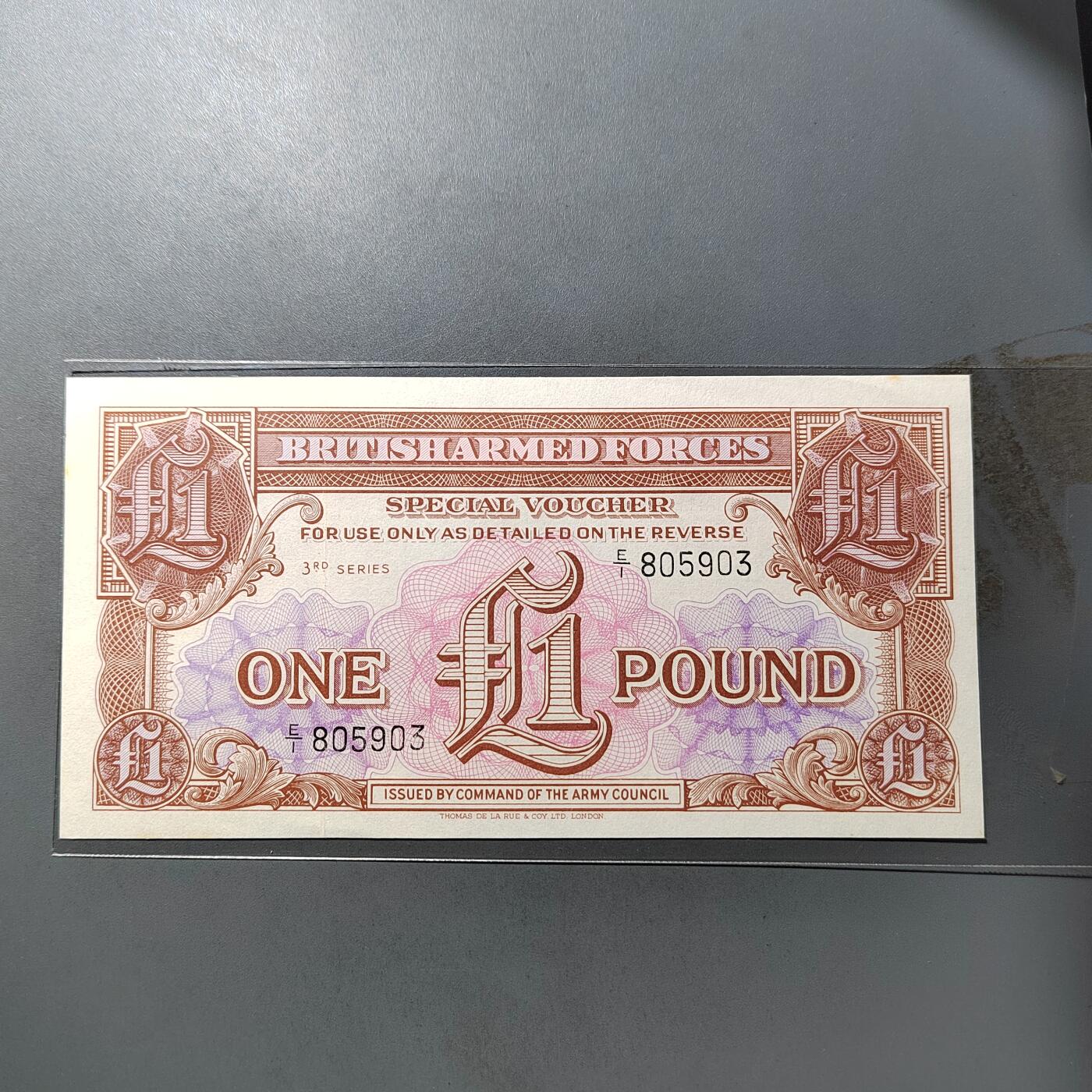 PCAI钱币  19-755  纸币小专场 英国一镑