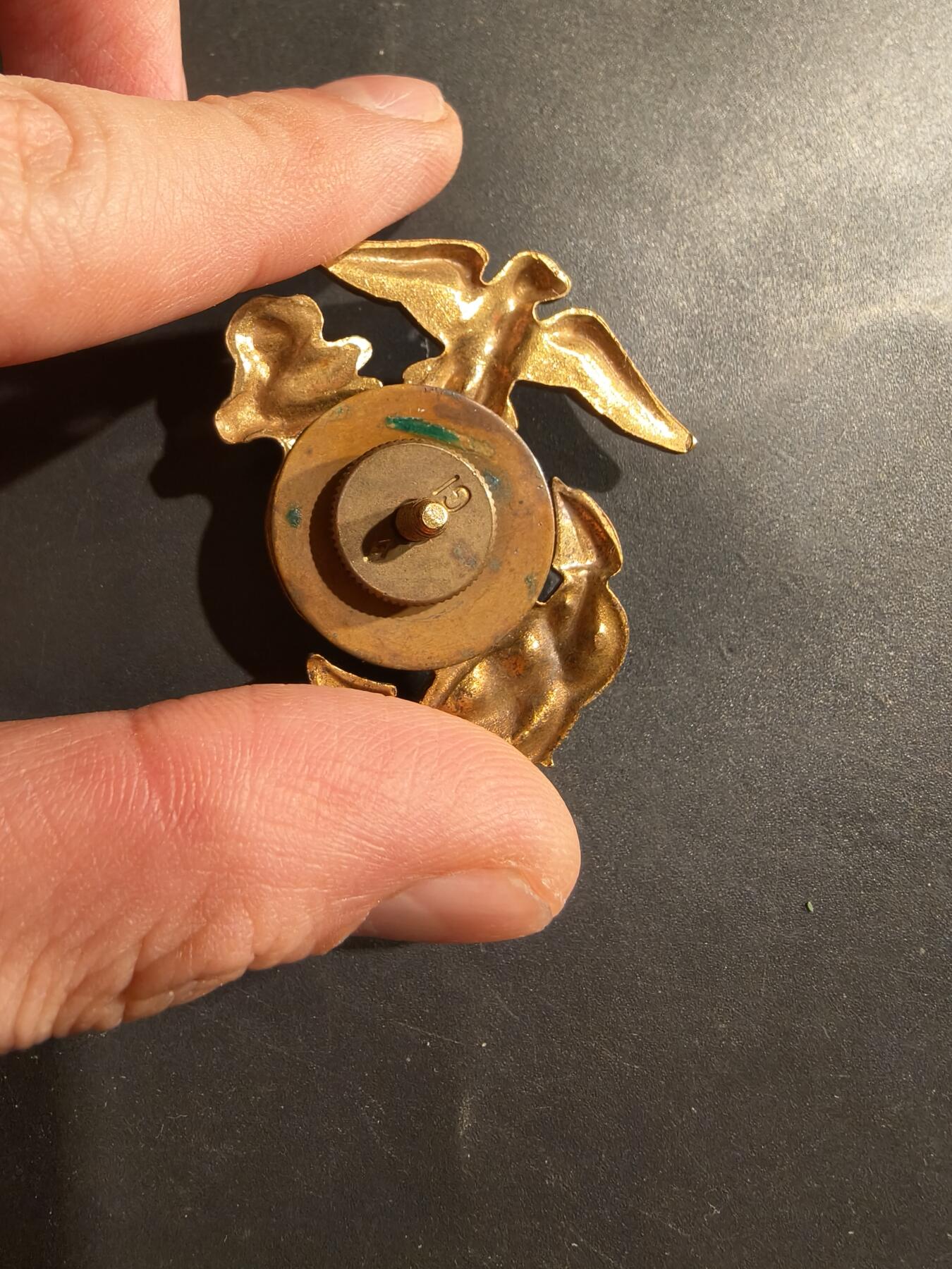 老王徽章第182期 美国海军陆战队大檐帽帽徽   GI厂标