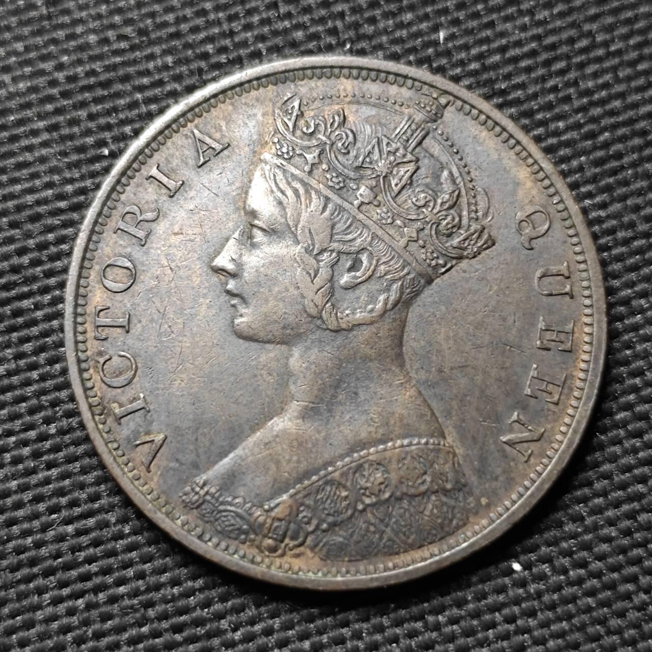 KK钱币收藏小铺  第397期 百期特怕（四拍之一） 2月预留时间 周末发货  1877香港维多利亚女王一仙铜币