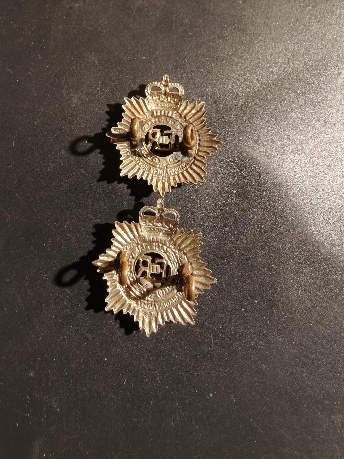 老王徽章第182期 英国皇家陆军服务军团领章一组    女王时期