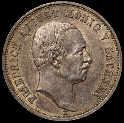 修遠堂世界钱币第105期，马年首拍 - 1910年萨克森3马克银币