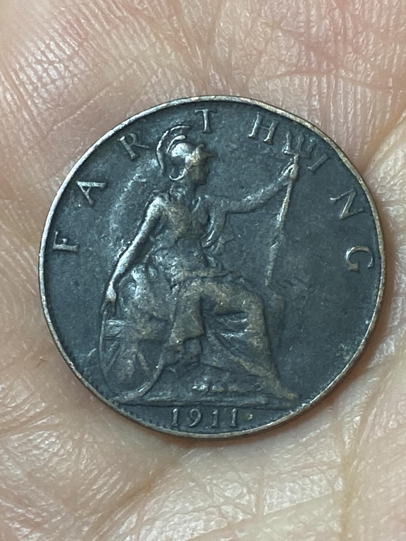 2026年第二十四场(总第一百九十三场）外国好品散币场(免佣金) 英国🇬🇧1911年1法新(乔治五世加冕年，第一版首发年)