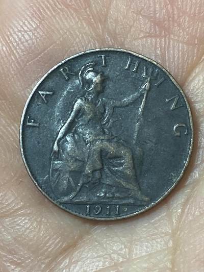 2026年第二十四场(总第一百九十三场）外国好品散币场(免佣金) - 英国🇬🇧1911年1法新(乔治五世加冕年，第一版首发年)