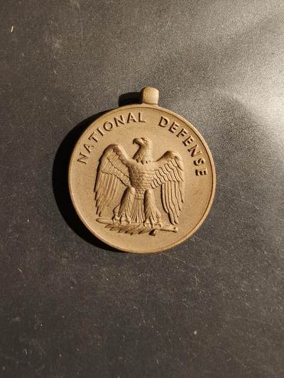 老王徽章第182期 - 美国国防服役奖章   无绶带