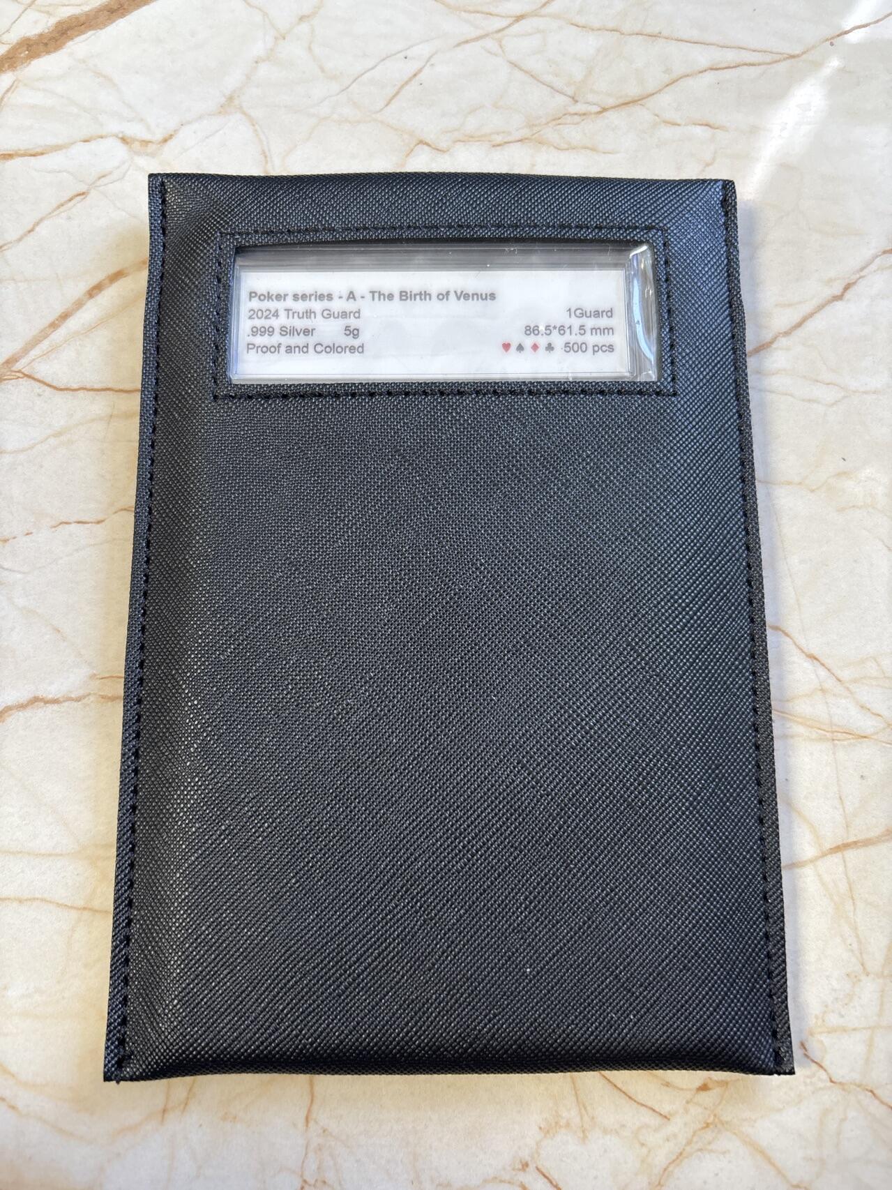 第191期拍卖 维纳斯的诞生-2024真理卫士精制银币黑桃A，999银，首发龙头币，限量500，带证书