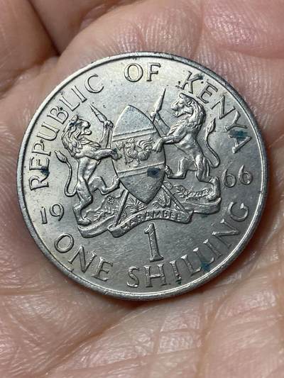 2026年第二十四场(总第一百九十三场）外国好品散币场(免佣金) - 肯尼亚🇰🇪1966年1先令(独立后首套流通硬币，无字版)