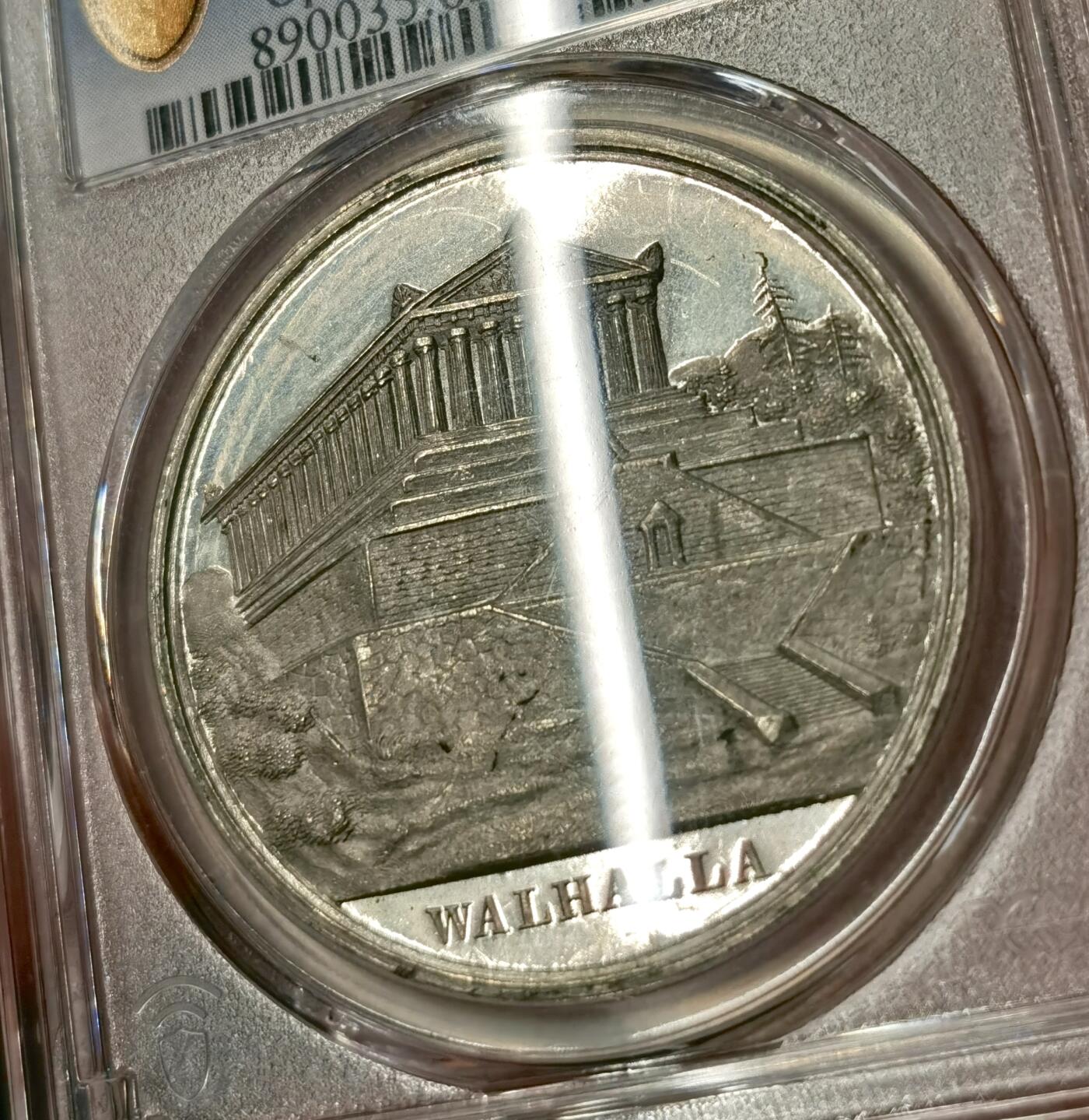 “福币呈祥”新年甄品场（直播拍卖）甄臻铺-世界币章拍卖（第50期），送拍享返佣金等优惠多多 PCGS-SP62 1842年德国巴伐利亚瓦尔哈拉英灵神殿银质纪念样张，PC唯一冠军分