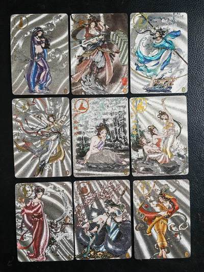 阳大大卡牌拍卖第103期（持续收拍品，周五晚上九点截拍，进群福利早知道） 【粗闪套】橙卡文化 百媚西游篇 画画的三哥 粗闪22张 卡背与半粗不同