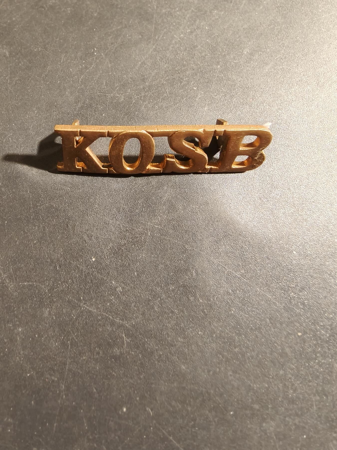 老王徽章第182期 英国国王苏格兰边境步兵团肩章    二战时期