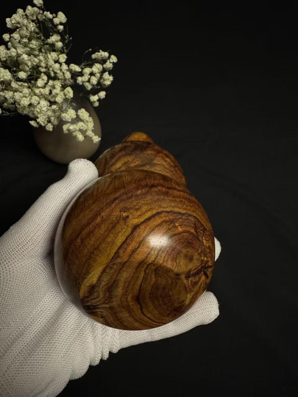 零元拍：海南黄花梨  宝瓶 手把件 福禄（葫芦）高：165/大肚78.5/小肚66.5MM