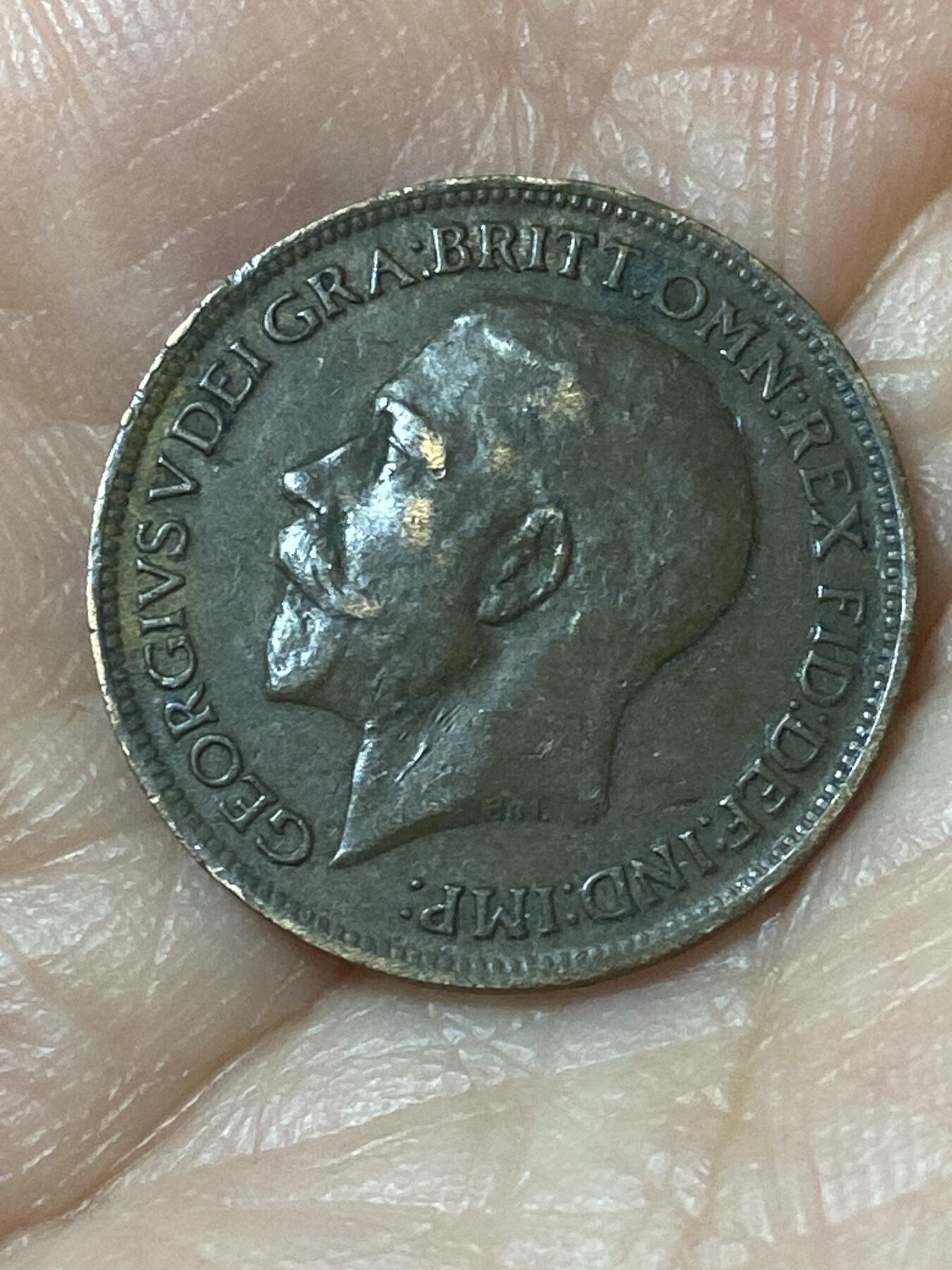 2026年第二十四场(总第一百九十三场）外国好品散币场(免佣金) 好品–英国🇬🇧1920年1法新(乔治五世第二版)