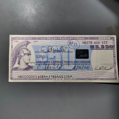 PCAI钱币  25-761  纸币小专场 - 旅行支票