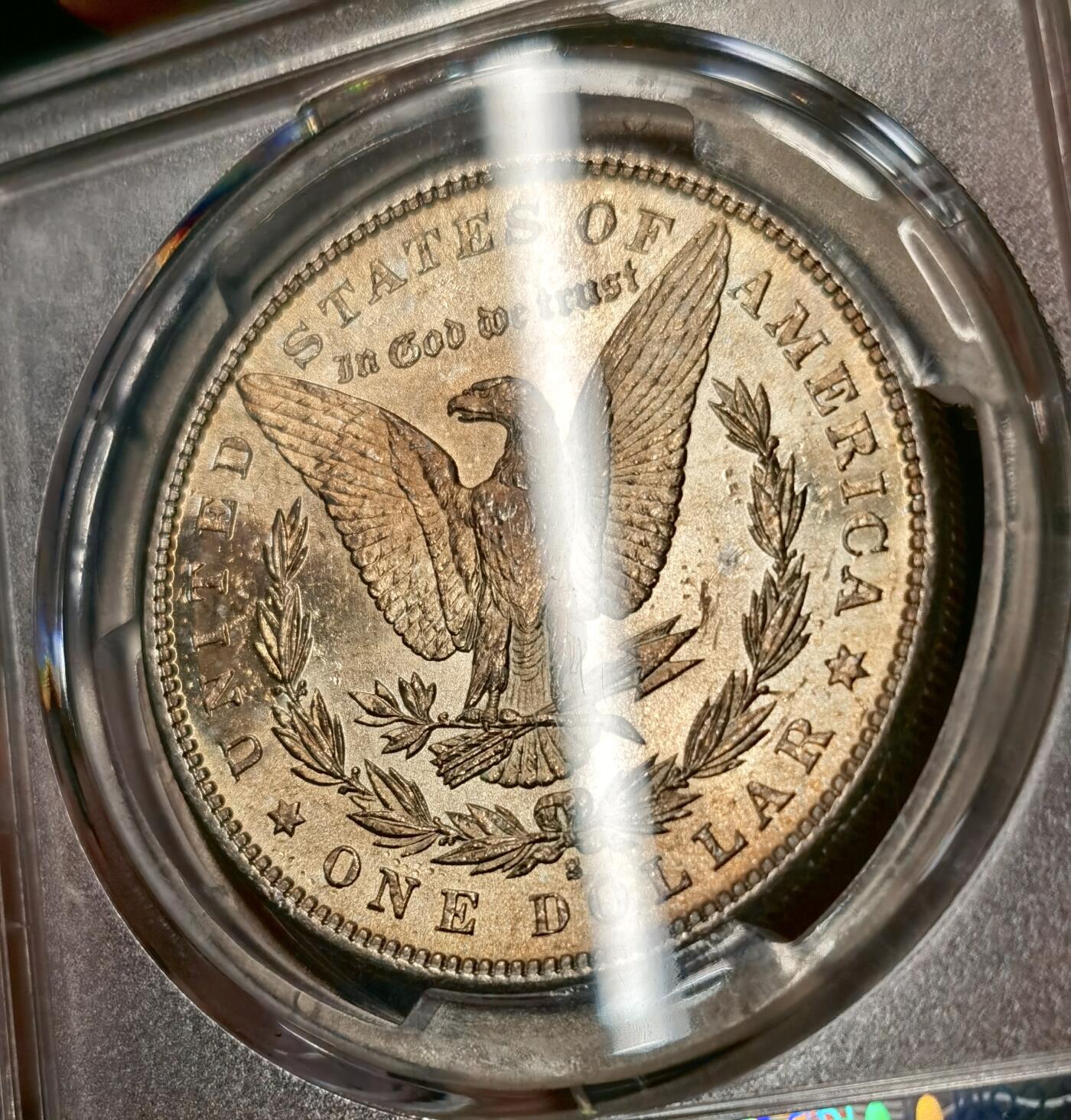 “福币呈祥”新年甄品场（直播拍卖）甄臻铺-世界币章拍卖（第50期），送拍享返佣金等优惠多多 PCGS MS65 美国 1881年S版 摩根$1大银币 双面通体黄油彩包浆 高涨品种