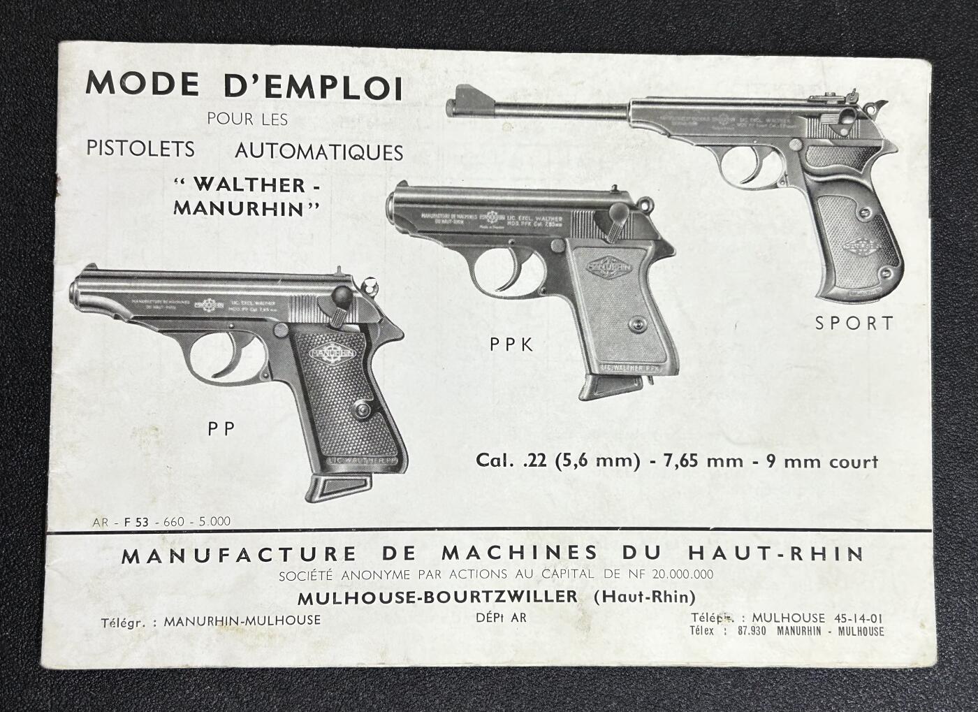 西秦中古拍卖第七十七期 2026马年新春专场 本场拍品年初九发出 冷战时期 西德 联邦德国武器公司宣传手册/操作手册 很稀少