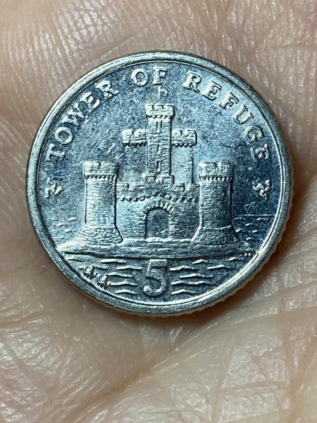 2026年第二十四场(总第一百九十三场）外国好品散币场(免佣金) 英属马恩岛🇮🇲2008年5便士(伊丽莎白二世老年第三套第一版，铜镍材质无磁版)