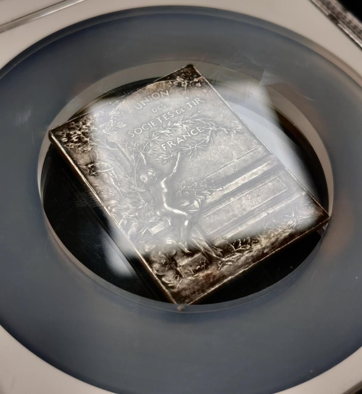 “福币呈祥”新年甄品场（直播拍卖）甄臻铺-世界币章拍卖（第50期），送拍享返佣金等优惠多多 NGC-MS62 法国 射击协会镀银铜章 51mm*38mm 边铭丰饶角BRONZE 大师G.Dupre打造