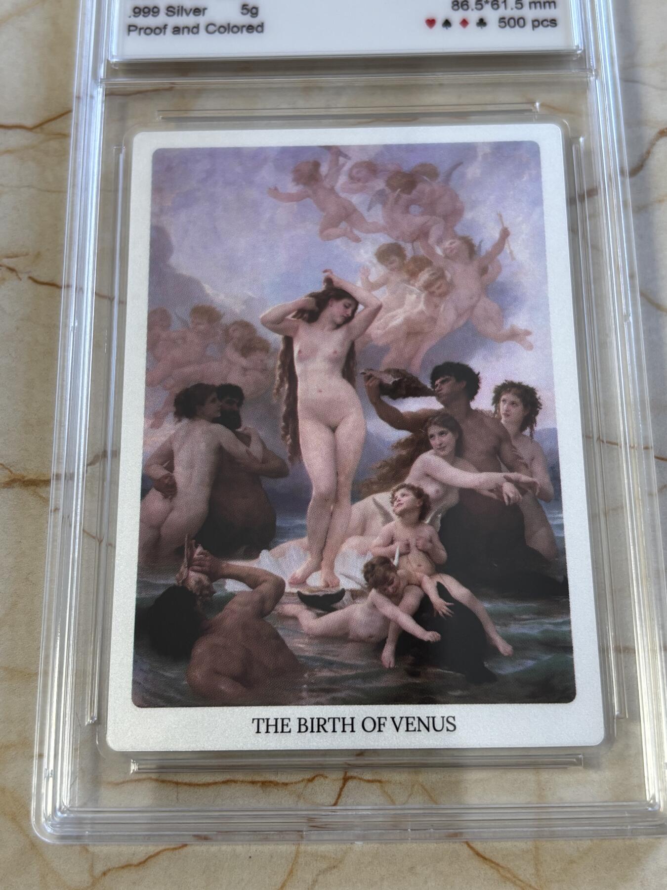 第191期拍卖 维纳斯的诞生-2024真理卫士精制银币黑桃A，999银，首发龙头币，限量500，带证书