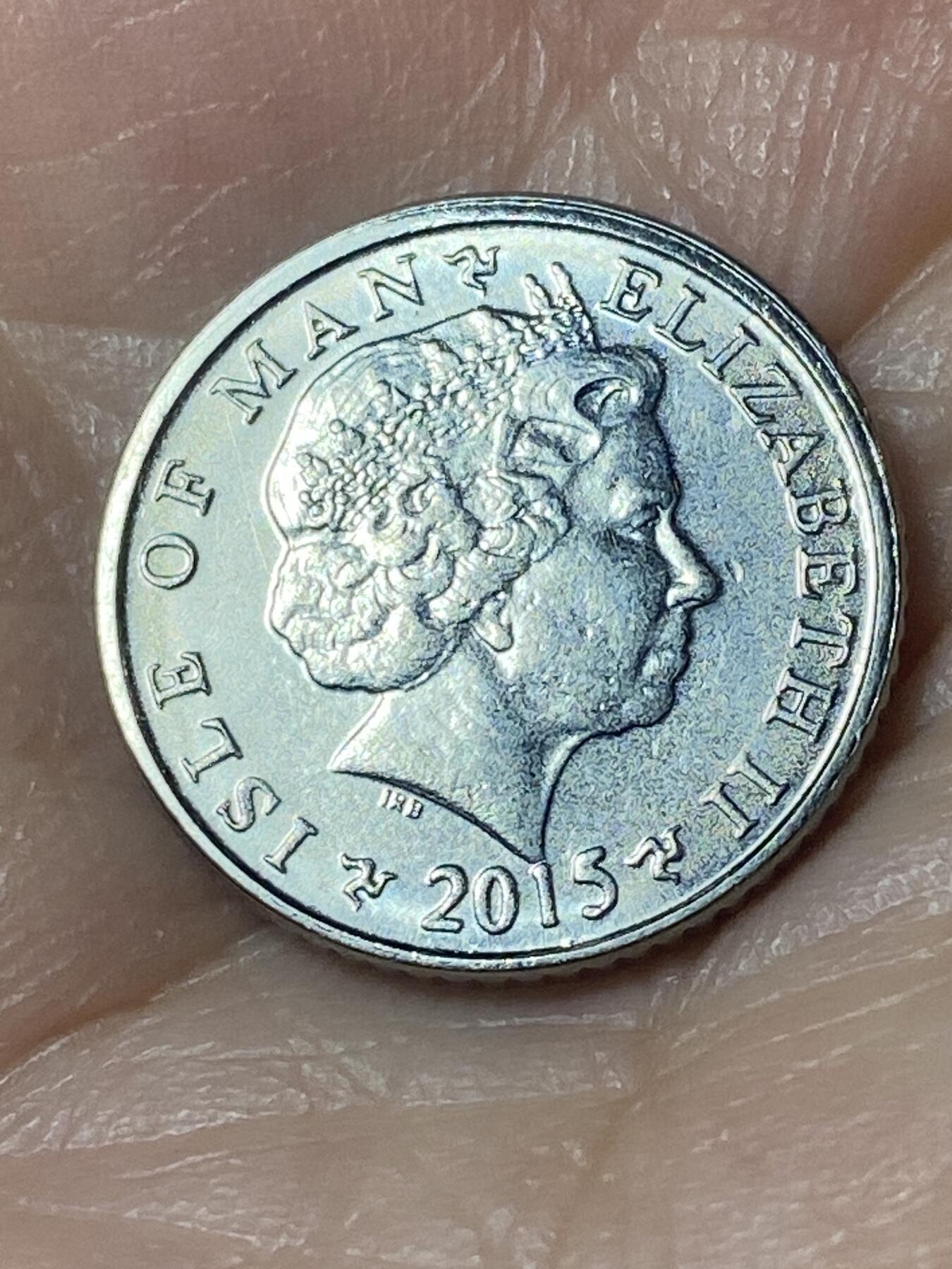 2026年第二十四场(总第一百九十三场）外国好品散币场(免佣金) 英属马恩岛🇮🇲2015年5便士(伊丽莎白二世老年第三套第二版，有磁版)