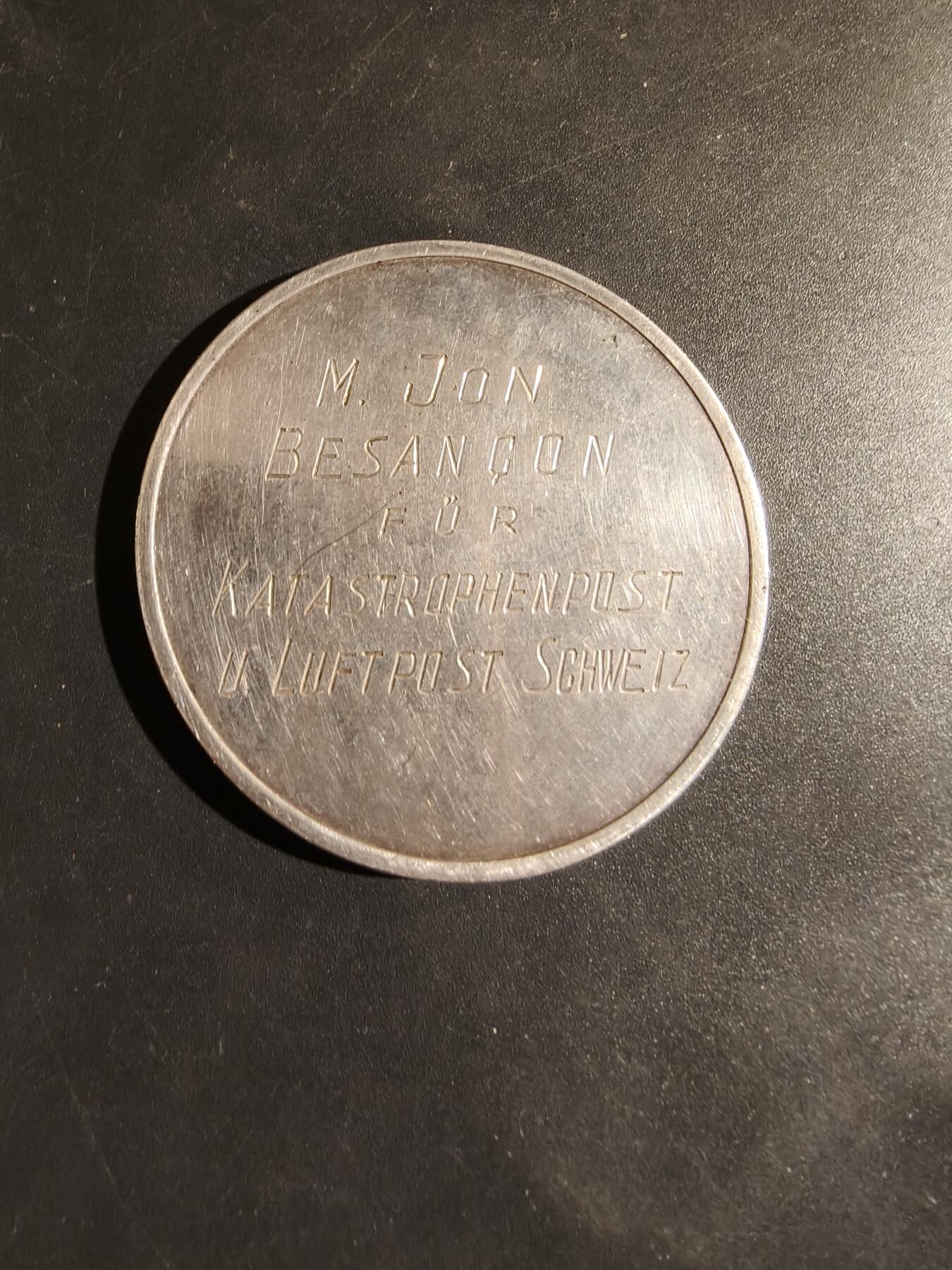 老王徽章第182期 德国萨尔布吕肯1950年IBASA邮票展览纪念章     直径50mm    重量55.8g