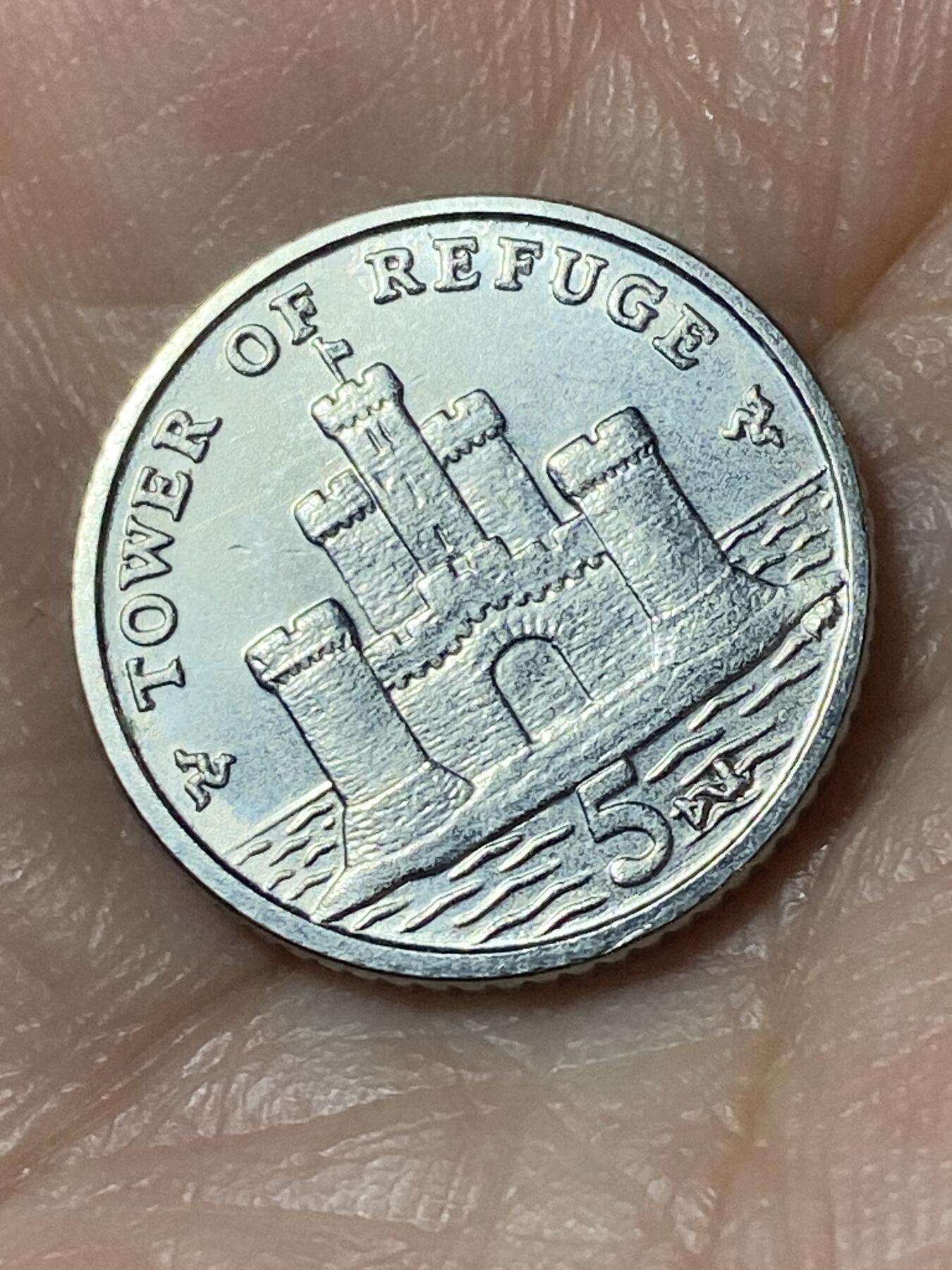 2026年第二十四场(总第一百九十三场）外国好品散币场(免佣金) 英属马恩岛🇮🇲2015年5便士(伊丽莎白二世老年第三套第二版，有磁版)