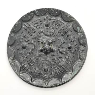 博洋堂蛇年收官专场暨第161期（全场包邮） - 现代工艺品铜镜，直径约17.5cm，重约735克