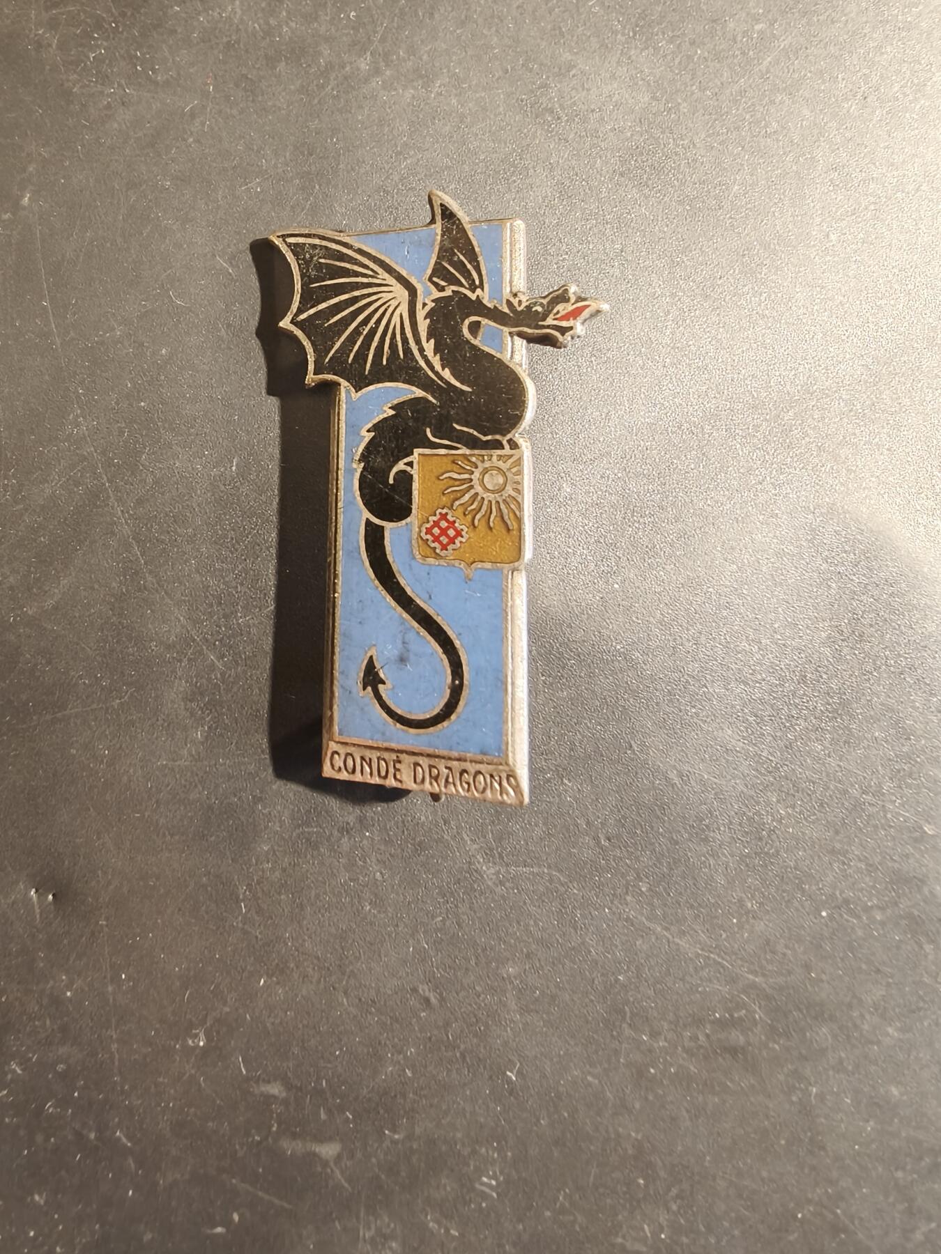 老王徽章第182期 法国第2龙骑兵团证章(孔代亲王龙骑兵团)