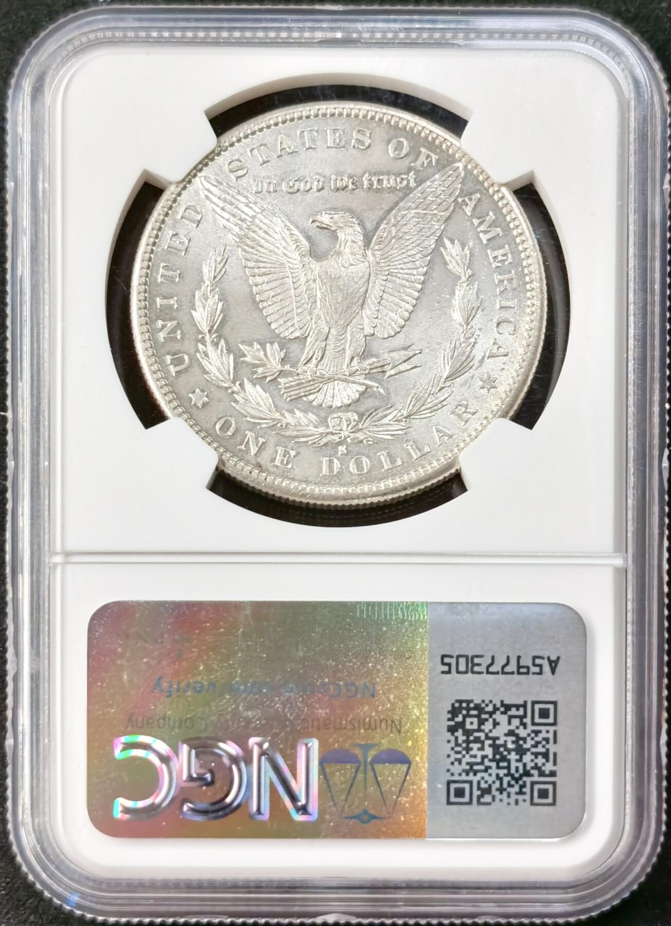 “福币呈祥”新年甄品场（直播拍卖）甄臻铺-世界币章拍卖（第50期），送拍享返佣金等优惠多多 NGC-MS64 美国1881年S版摩根一元银币