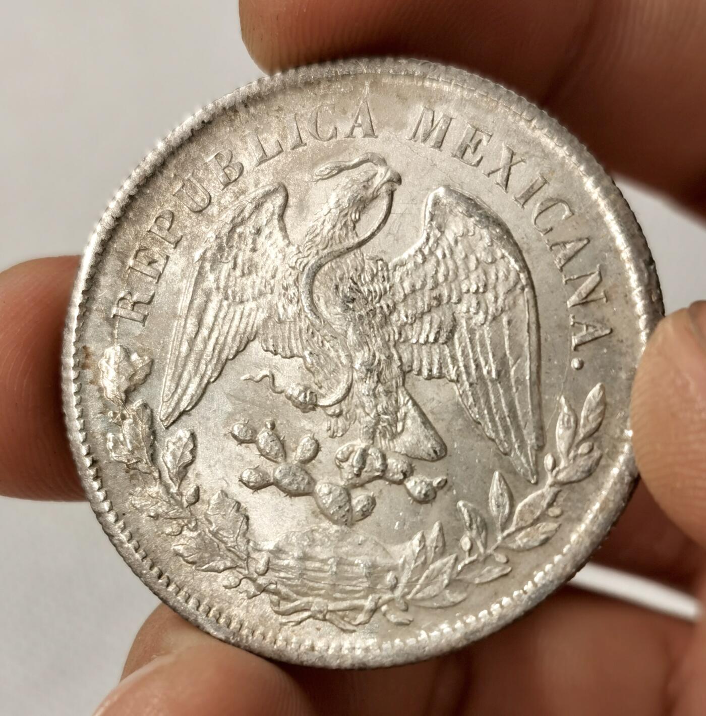 “福币呈祥”新年甄品场（直播拍卖）甄臻铺-世界币章拍卖（第50期），送拍享返佣金等优惠多多 墨西哥  1900年  直边鹰洋  UNC品相 双面转光，状态极佳