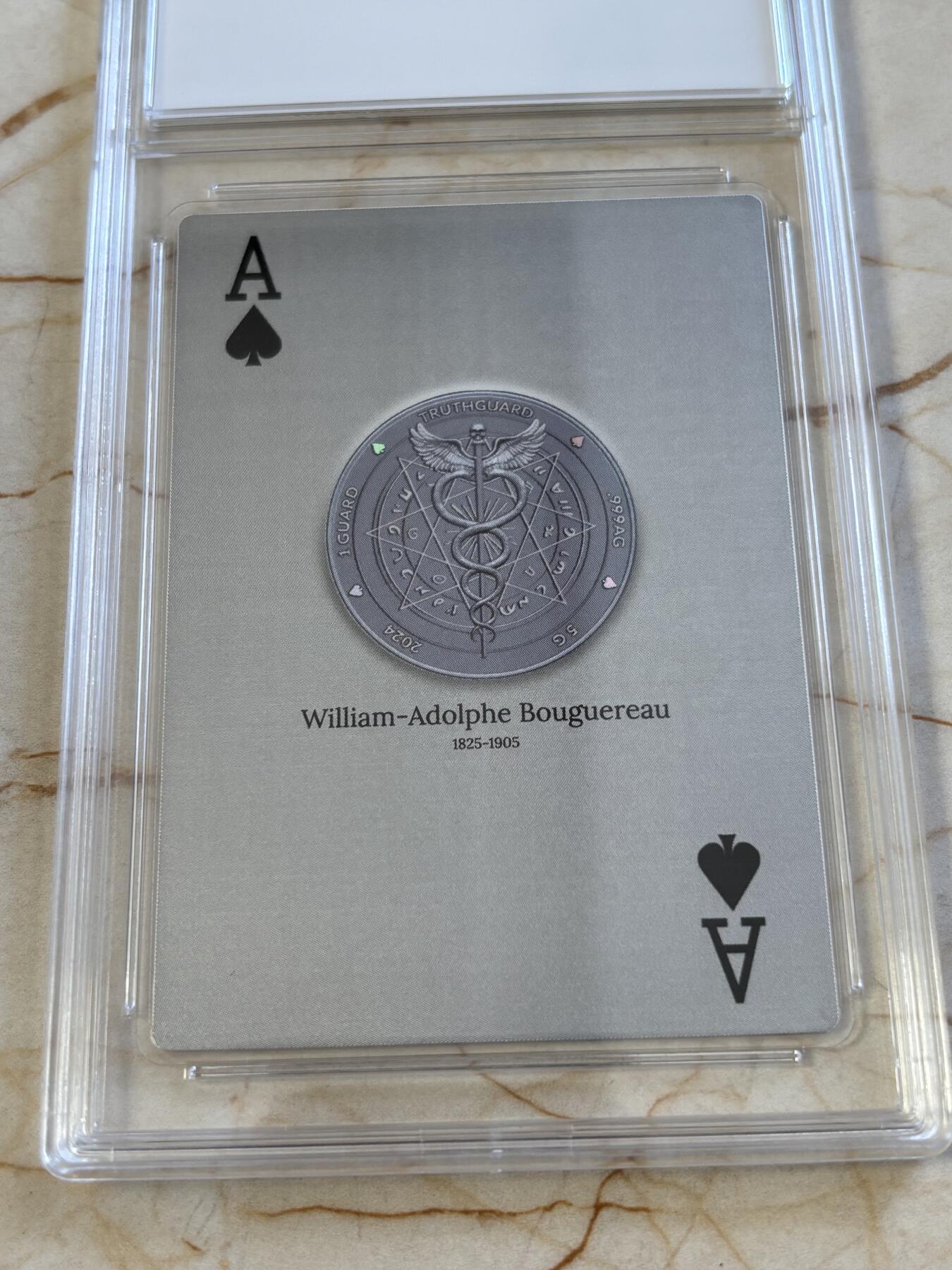 第191期拍卖 维纳斯的诞生-2024真理卫士精制银币黑桃A，999银，首发龙头币，限量500，带证书