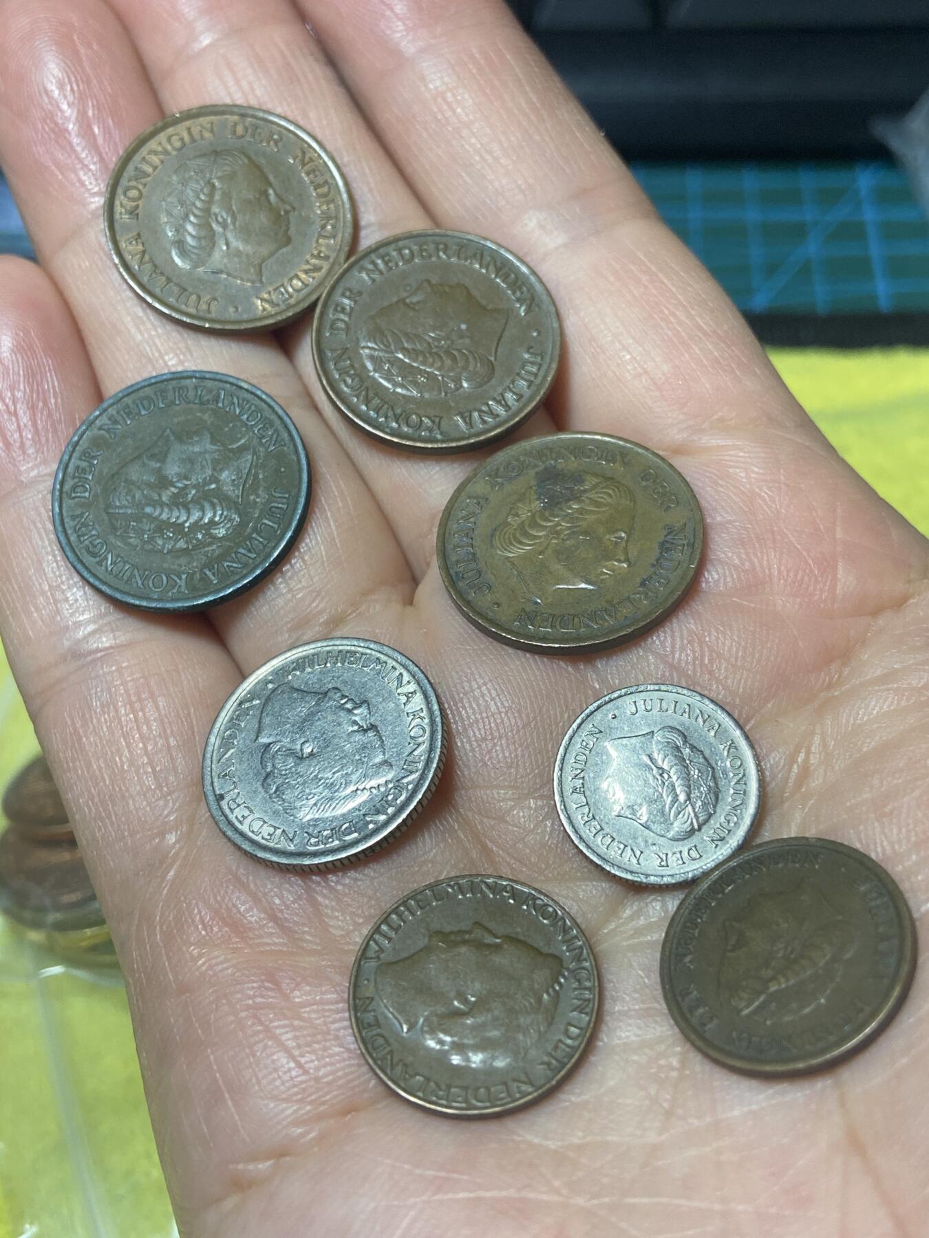 2026年第二十四场(总第一百九十三场）外国好品散币场(免佣金) 荷兰🇳🇱8枚：1955年79年5分，48年25分，67年10分，48年52年1分