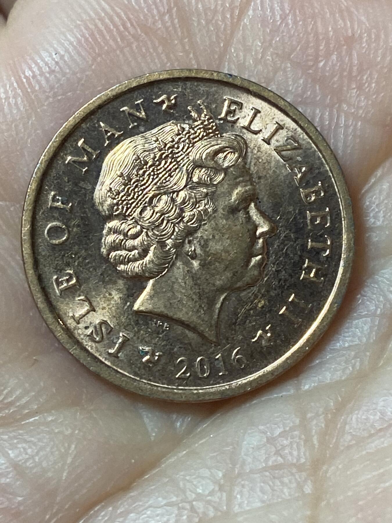 2026年第二十四场(总第一百九十三场）外国好品散币场(免佣金) 英属马恩岛🇮🇲2016年1便士(伊丽莎白二世老年第三套)