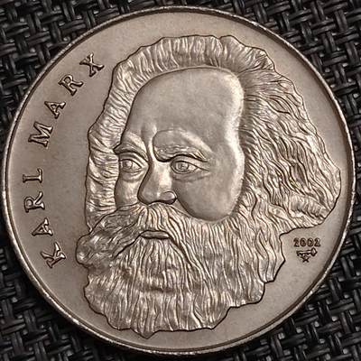 布加迪🐬～世界钱币(上海)🌾第 274 期 /  各国套币和散币 - 古巴🇨🇺 2002年 1比索 马克思纪念币