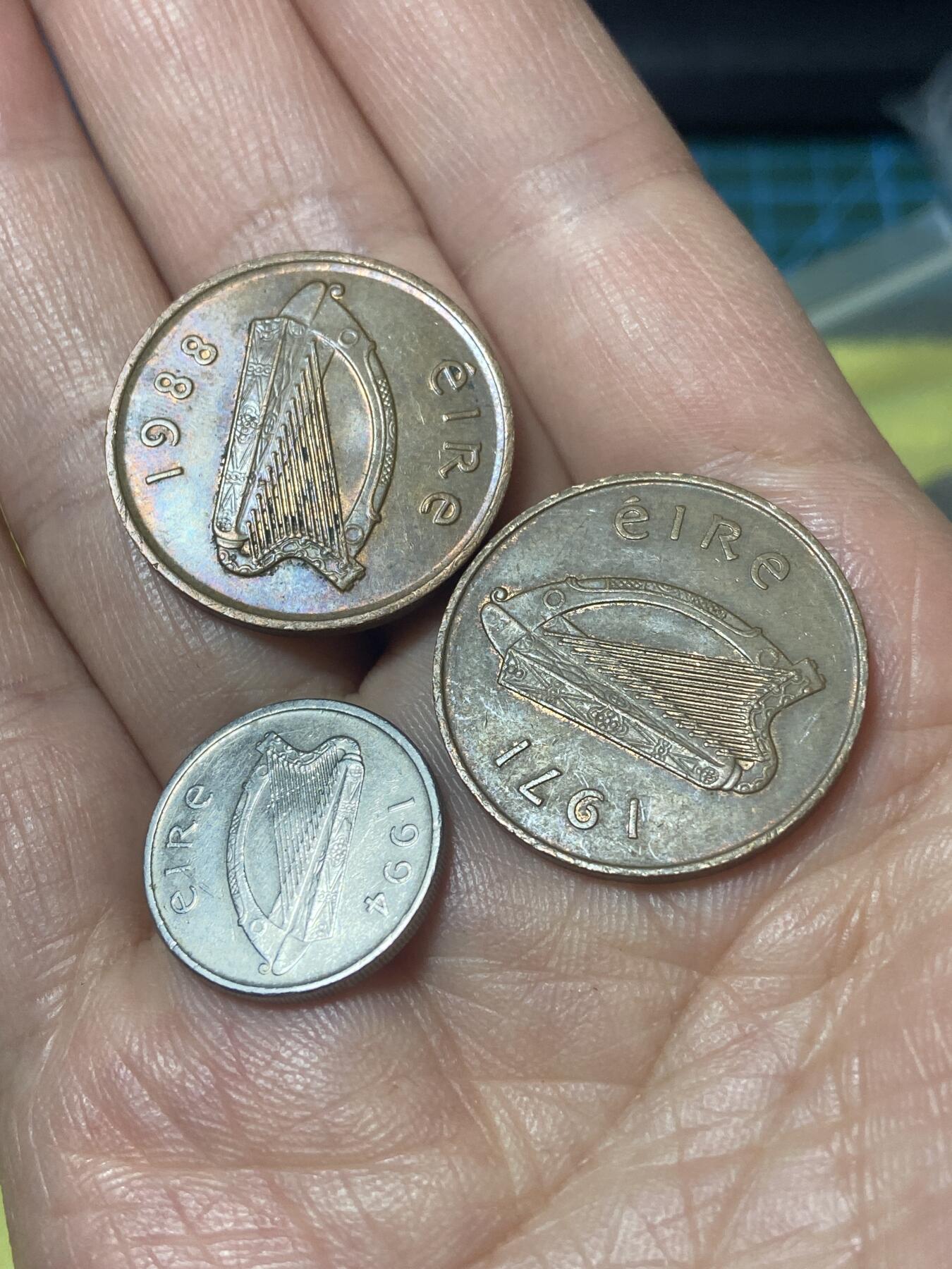 2026年第二十四场(总第一百九十三场）外国好品散币场(免佣金) 爱尔兰🇮🇪3枚：1988年1971年2便士，1994年5