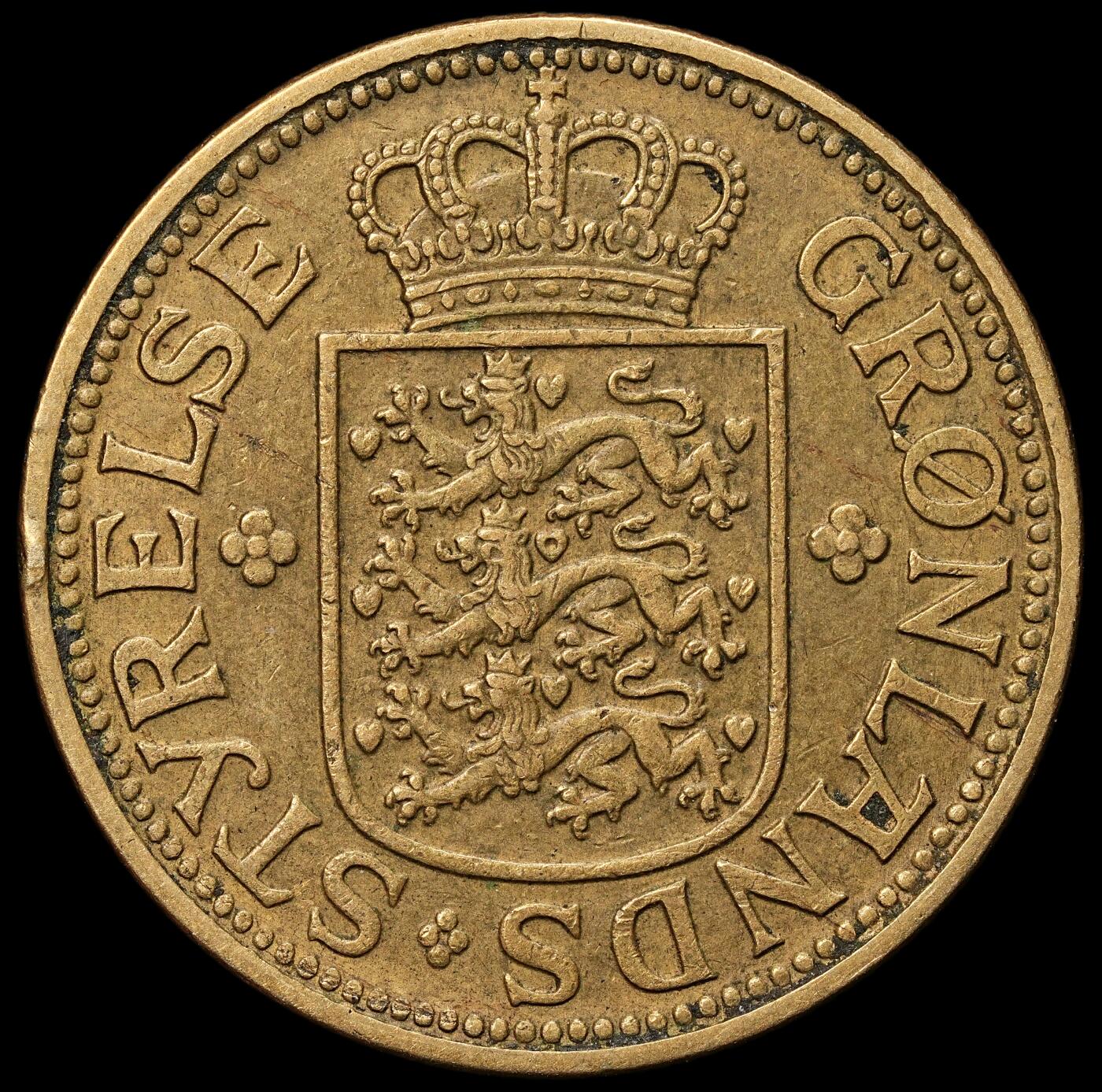 修遠堂世界钱币第105期，马年首拍 1926年格陵兰1克朗