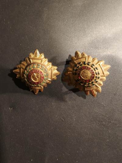 老王徽章第182期 - 英国军衔配饰一组     巴斯星    一战时期