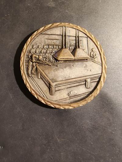 老王徽章第182期 - 法国台球运动纪念章    直径60mm    重量108.5g