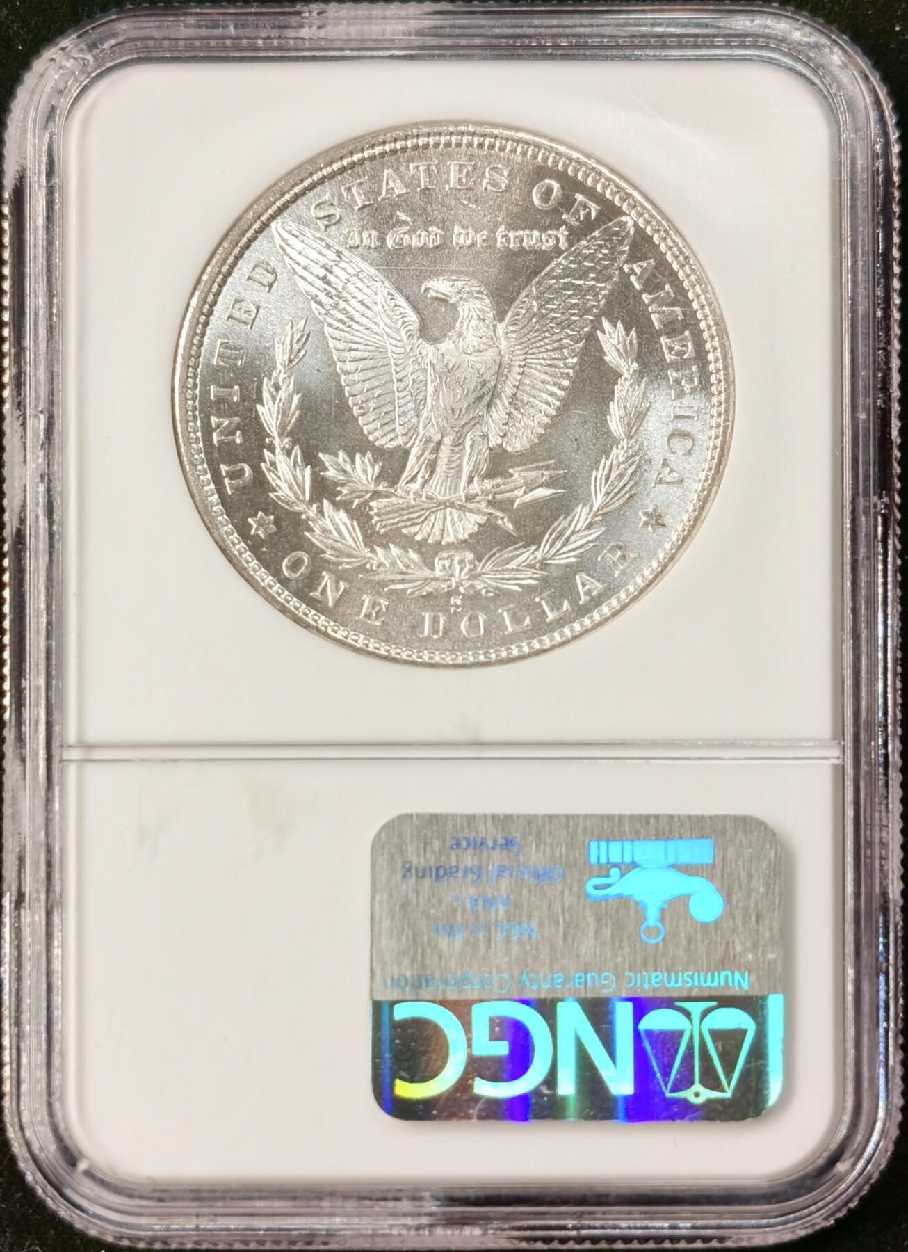 “福币呈祥”新年甄品场（直播拍卖）甄臻铺-世界币章拍卖（第50期），送拍享返佣金等优惠多多 NGC-MS64 美国1880年S版摩根一元银币