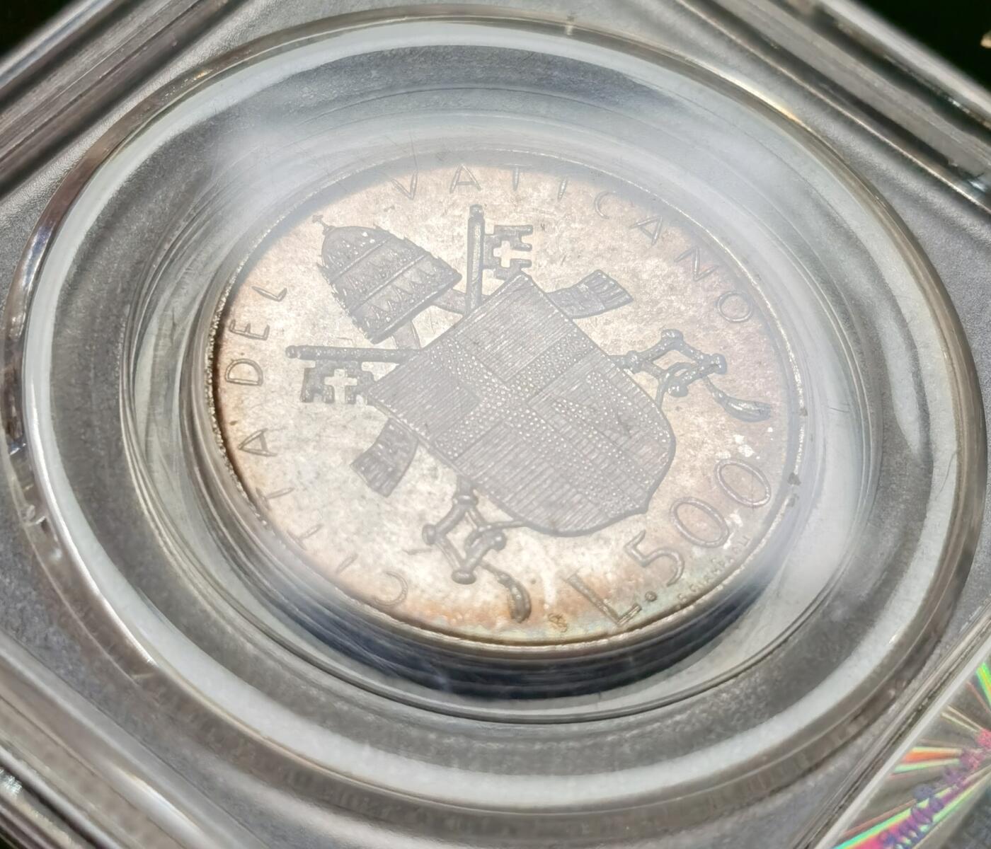 甄臻铺-世界币章拍卖（第51期），送拍享返佣金等优惠多多 公博-MS66 1980年梵蒂冈500里拉银币