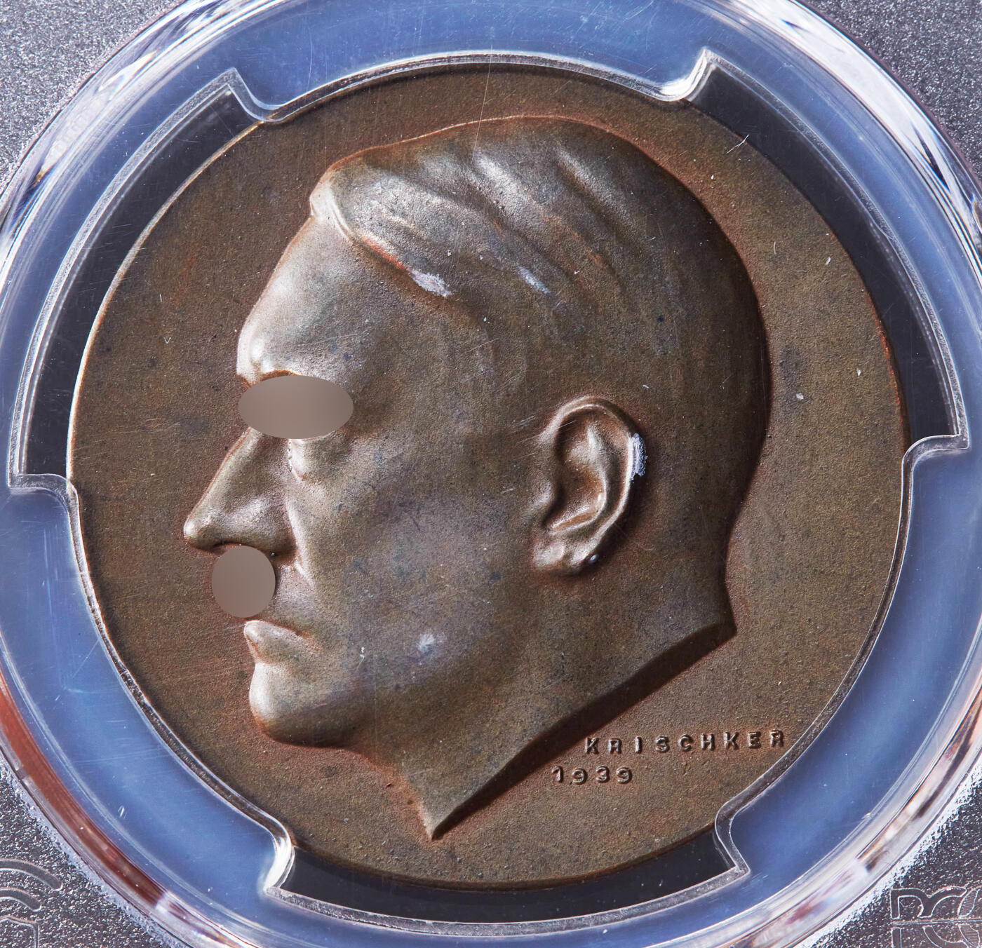 【俄甄集藏】马年新春第一拍 2026年(048)02-25星期三 晚 19:30 全场包邮 德国第三帝国1939年纪念总理50周岁纪念铜章，PCGS SP63，高浮雕磨砂工艺，名誉品种，原图联系客服或至官网查询