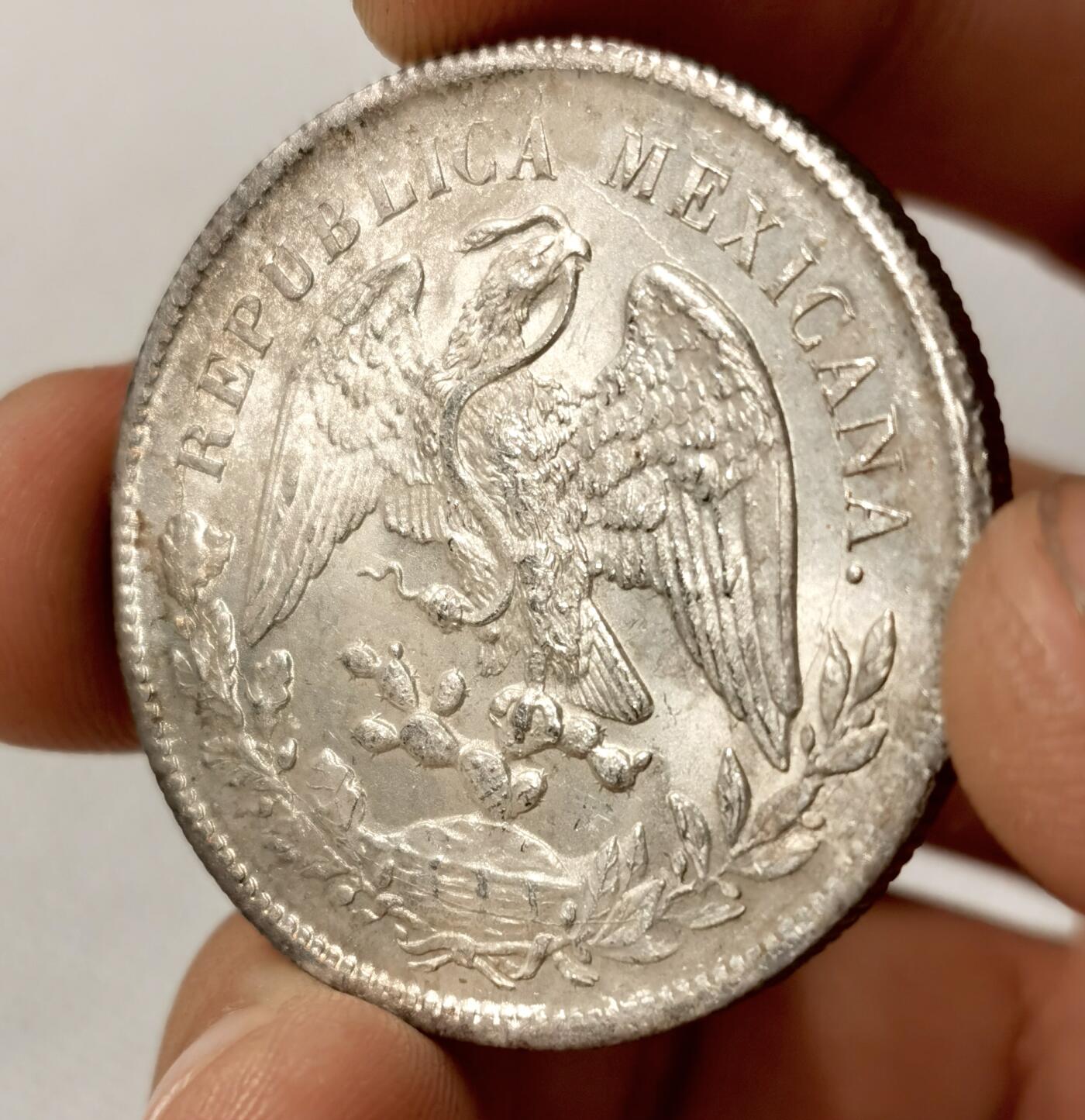 “福币呈祥”新年甄品场（直播拍卖）甄臻铺-世界币章拍卖（第50期），送拍享返佣金等优惠多多 墨西哥  1900年  直边鹰洋  UNC品相 双面转光，状态极佳