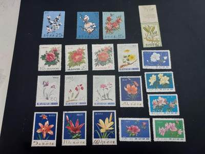 博彦收藏   2月28日 8点邮票专场 全场包邮 - 朝鲜旧票一组 个别瑕疵，大部分上品