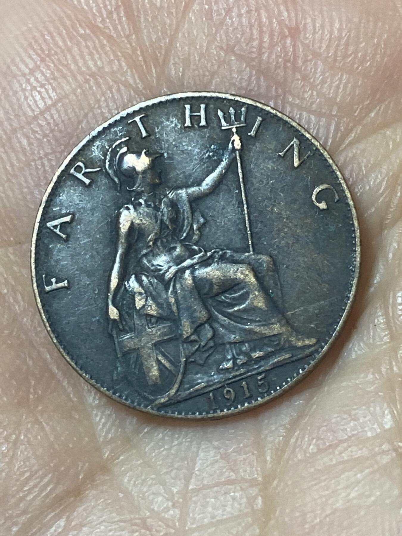 2026年第二十四场(总第一百九十三场）外国好品散币场(免佣金) 英国🇬🇧1915年1法新(乔治五世第一版)