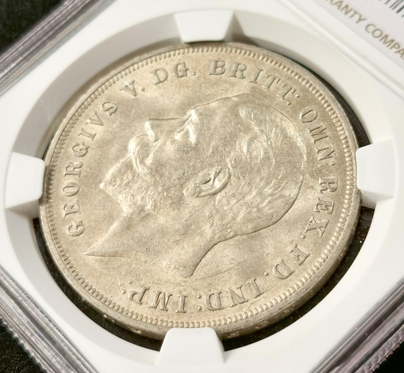 “福币呈祥”新年甄品场（直播拍卖）甄臻铺-世界币章拍卖（第50期），送拍享返佣金等优惠多多 NGC-MS64 1935年英国乔治五世木马剑，双面黄油包浆极美