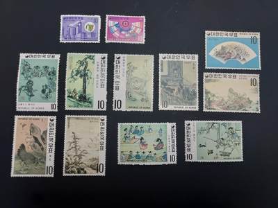 博彦收藏   2月28日 8点邮票专场 全场包邮 - 韩国新票一组，上品