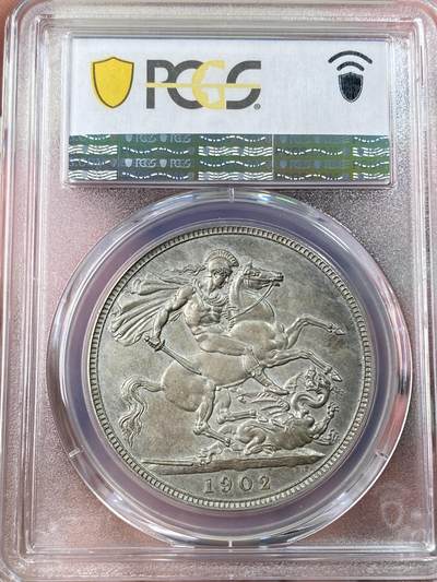 万国钱币拍卖第061期（马年首拍） PCGS PR63 1902英国爱德华七世精制马剑克朗 精制MATTE工艺天鹅绒五彩素描质感 顶级收藏品质