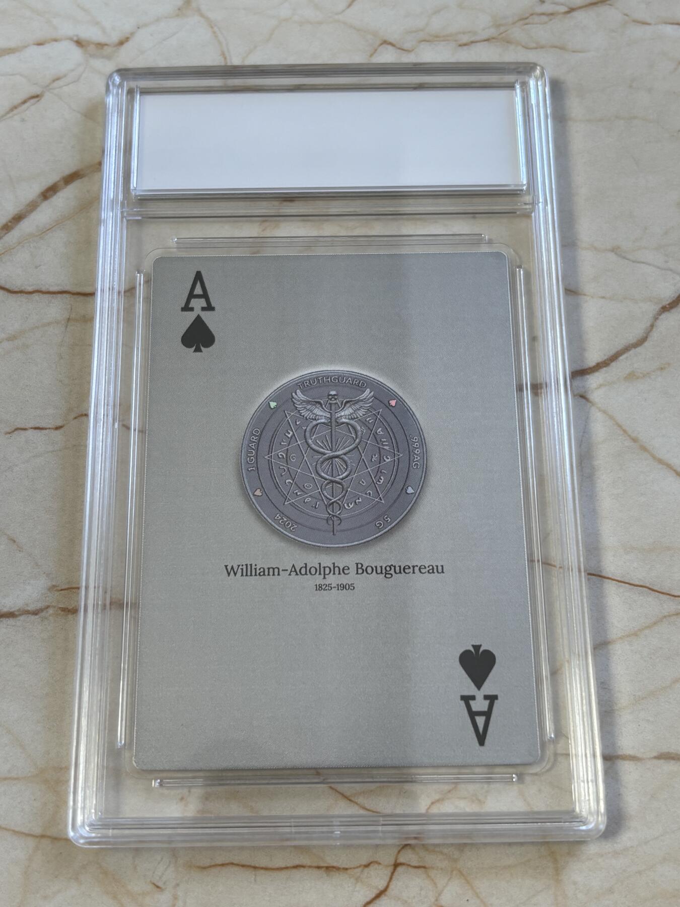 第191期拍卖 维纳斯的诞生-2024真理卫士精制银币黑桃A，999银，首发龙头币，限量500，带证书