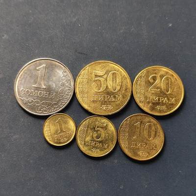 【全场包邮】纯粹捡漏拍502场 - 塔吉克斯坦2011年清年份6枚套币