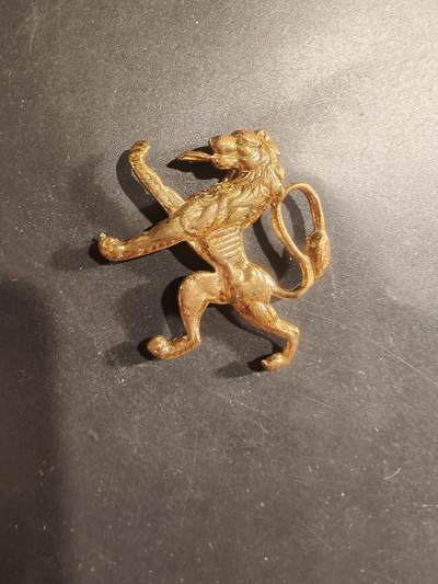 老王徽章第182期 - 比利时二战流亡政府军帽徽