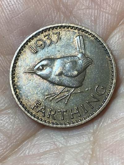 2026年第二十四场(总第一百九十三场）外国好品散币场(免佣金) - 带光好品–英国🇬🇧1937年1法新(乔治六世加冕年，第一版首发年)