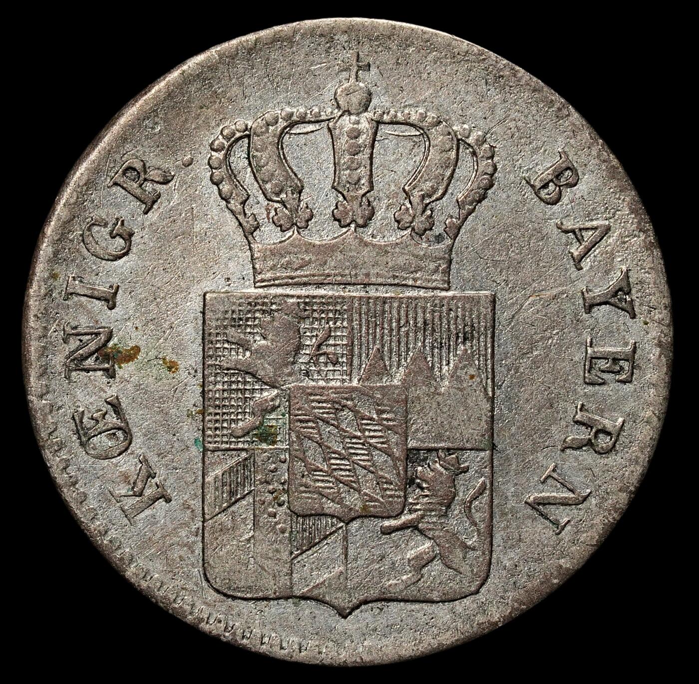 修遠堂世界钱币第105期，马年首拍 1841年巴伐利亚3克鲁泽